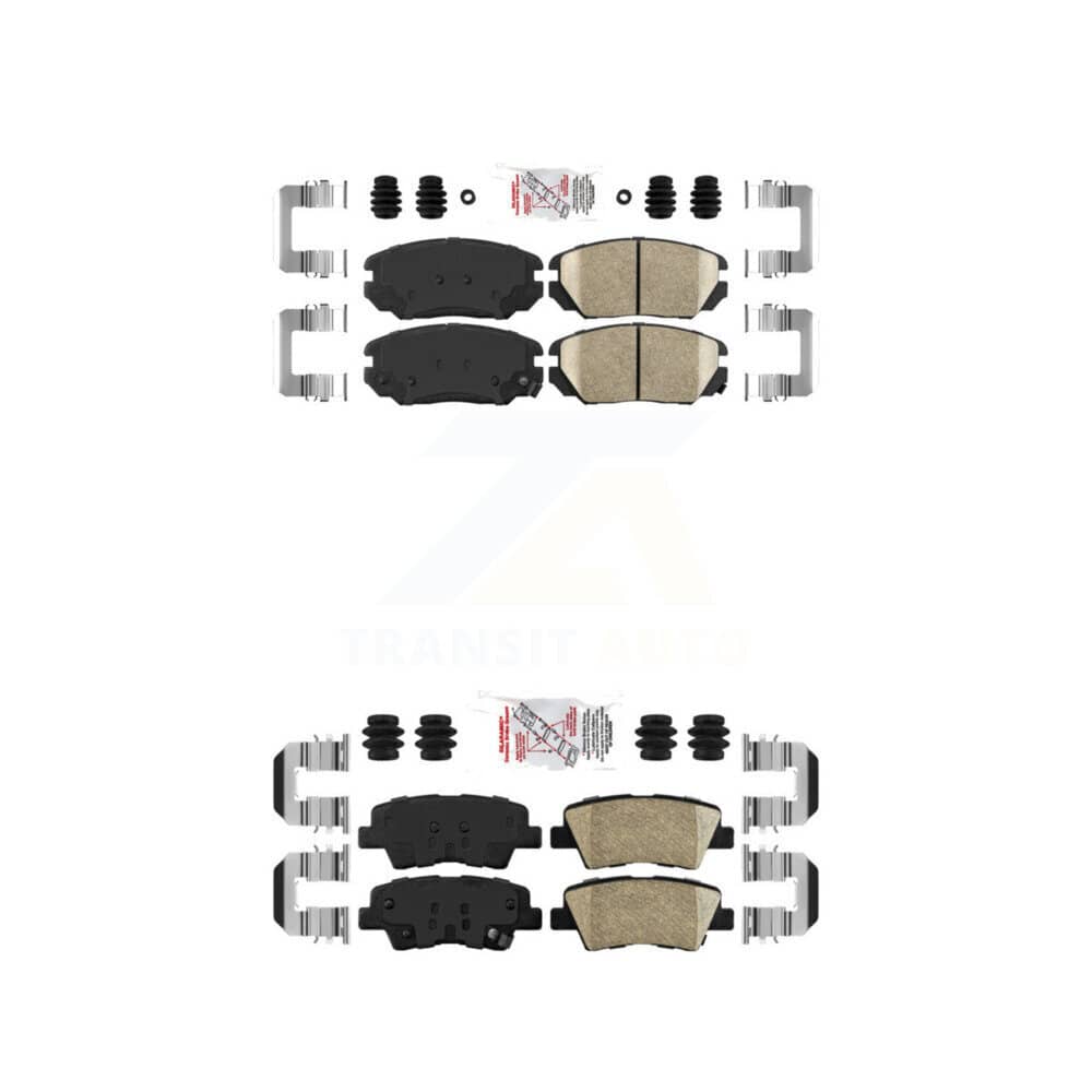 AmeriBRAKES - KNF-100788 - Front and Rear Disc Brake Pad Kits