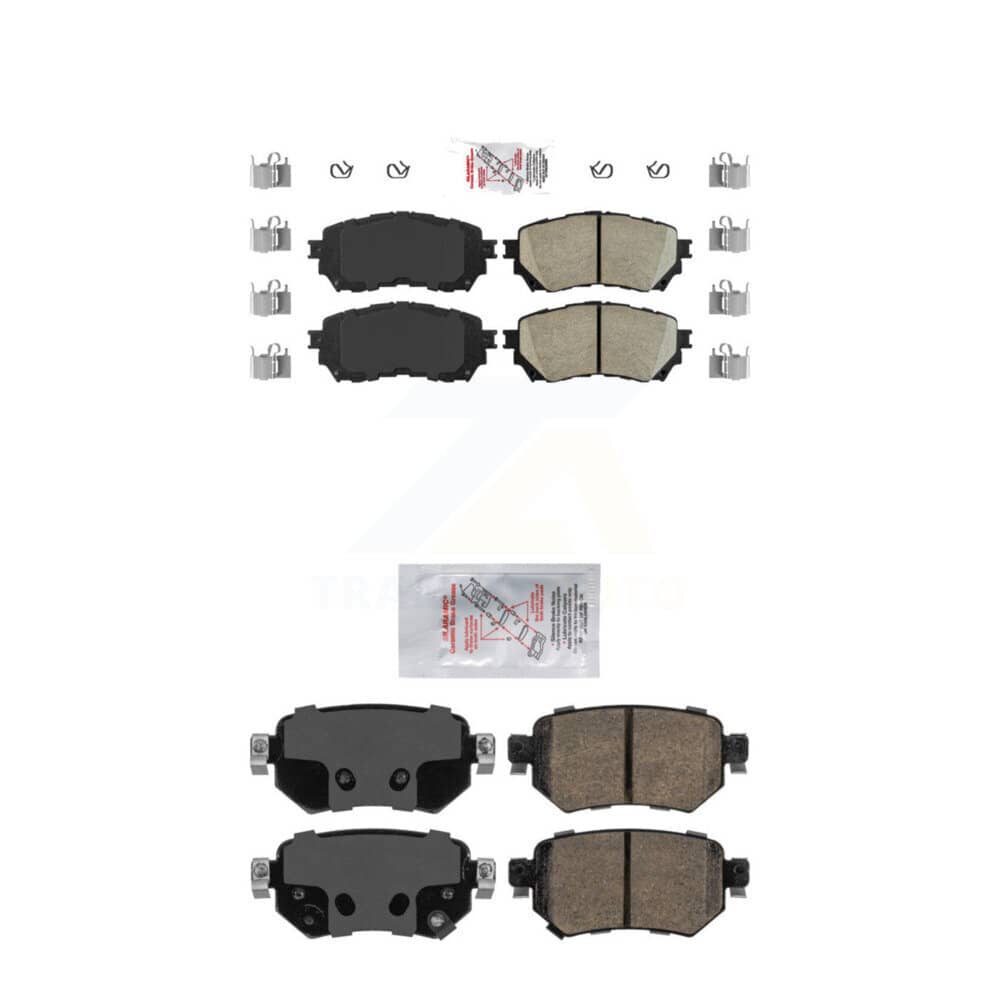 AmeriBRAKES - KNF-100798 - Front and Rear Disc Brake Pad Kits