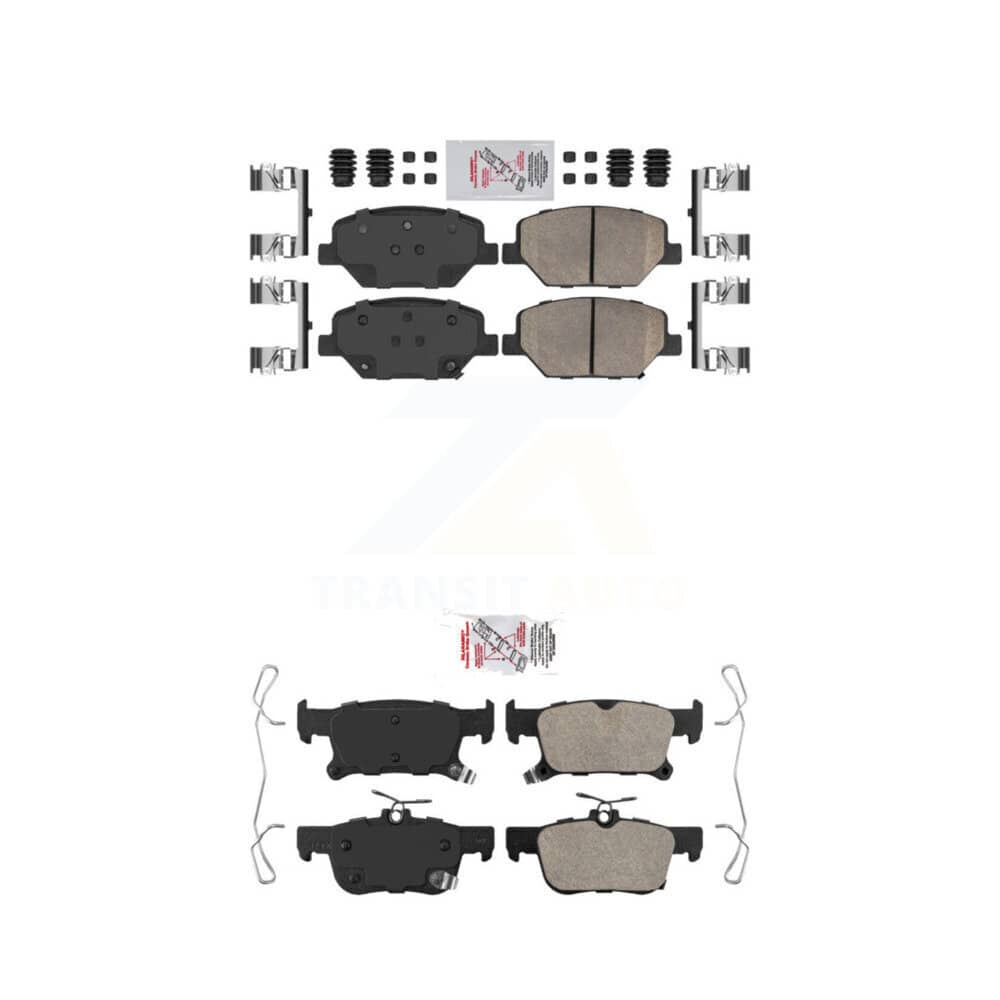 AmeriBRAKES - KNF-100802 - Front and Rear Disc Brake Pad Kits