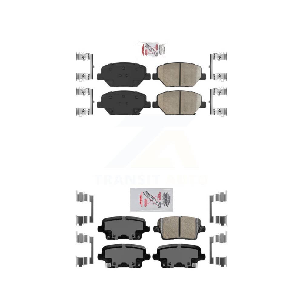 AmeriBRAKES - KNF-100806 - Front and Rear Disc Brake Pad Kits