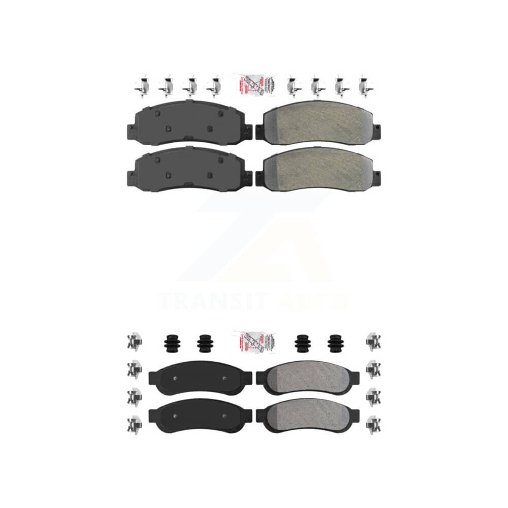 AmeriBRAKES - KNF-100821 - Front and Rear Disc Brake Pad Kits