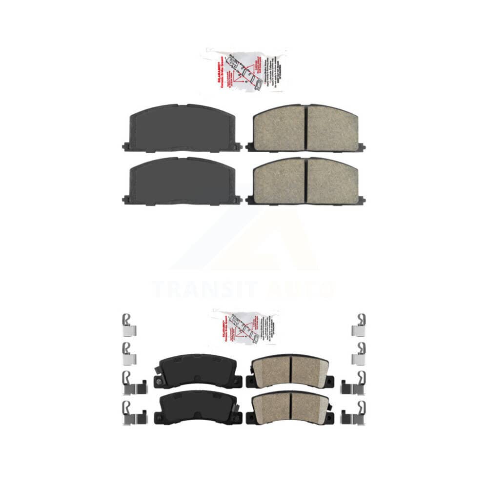 AmeriBRAKES - KNF-100840 - Front and Rear Disc Brake Pad Kits