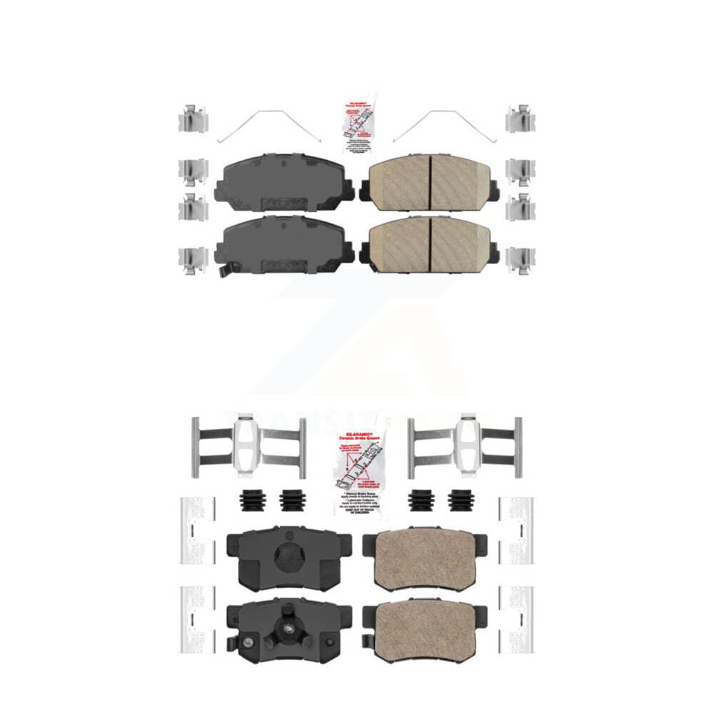 AmeriBRAKES - KNF-100850 - Front and Rear Disc Brake Pad Kits