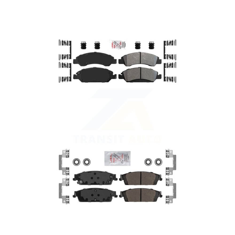 AmeriBRAKES - KNF-100860 - Front and Rear Disc Brake Pad Kits