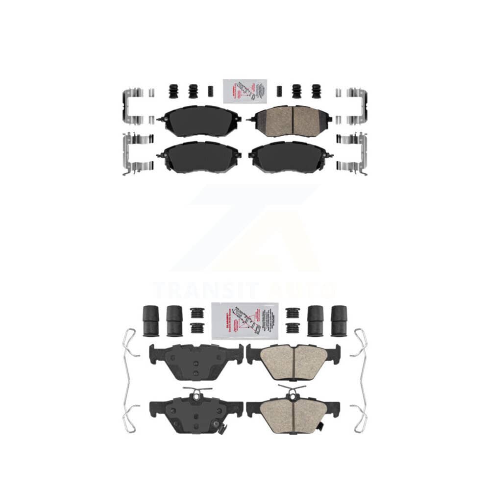 AmeriBRAKES - KNF-100881 - Front and Rear Disc Brake Pad Kits