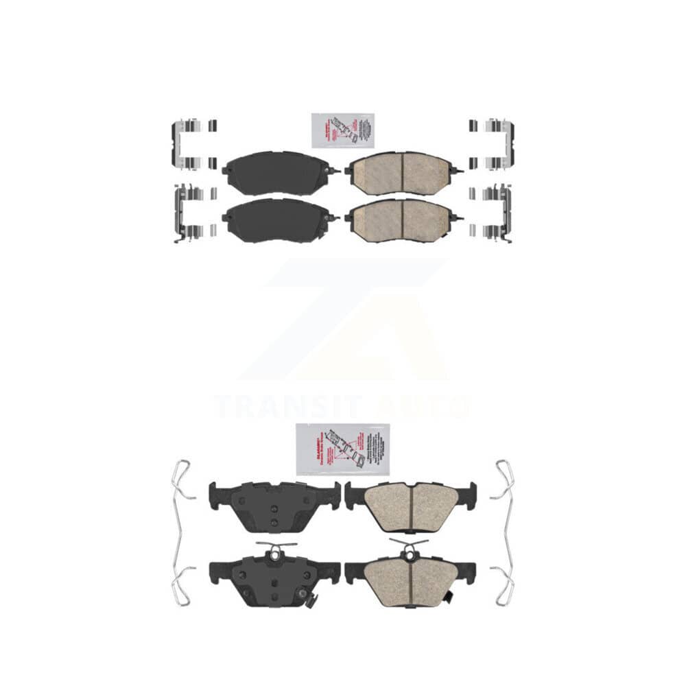 AmeriBRAKES - KNF-100882 - Front and Rear Disc Brake Pad Kits