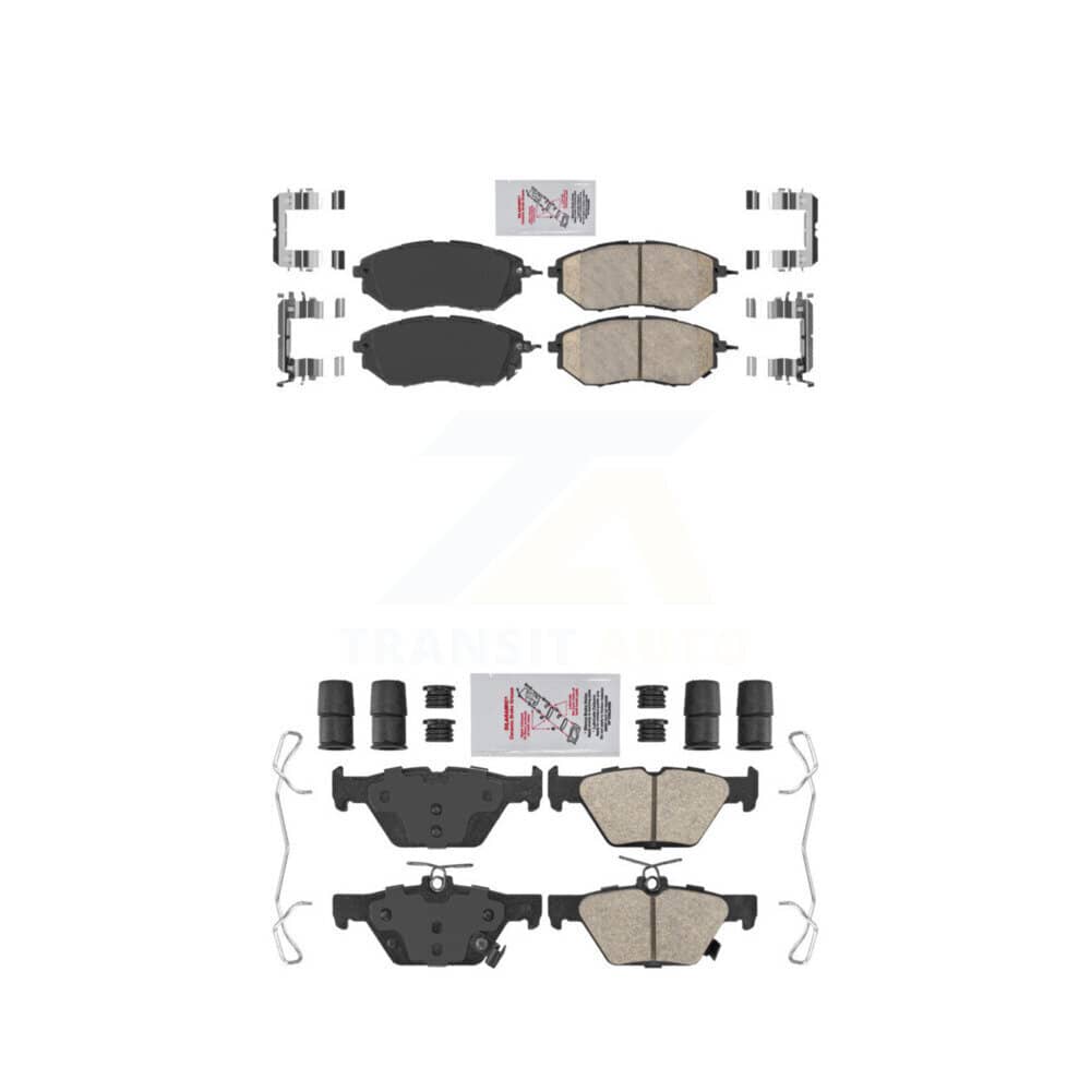 AmeriBRAKES - KNF-100883 - Front and Rear Disc Brake Pad Kits