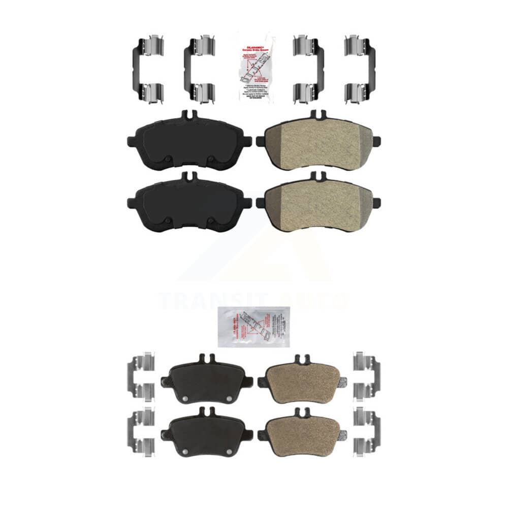 AmeriBRAKES - KNF-100890 - Front and Rear Disc Brake Pad Kits