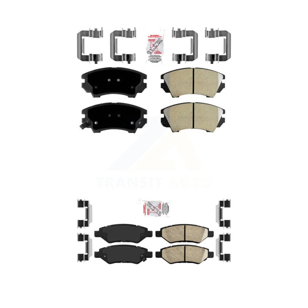 AmeriBRAKES - KNF-100891 - Front and Rear Disc Brake Pad Kits