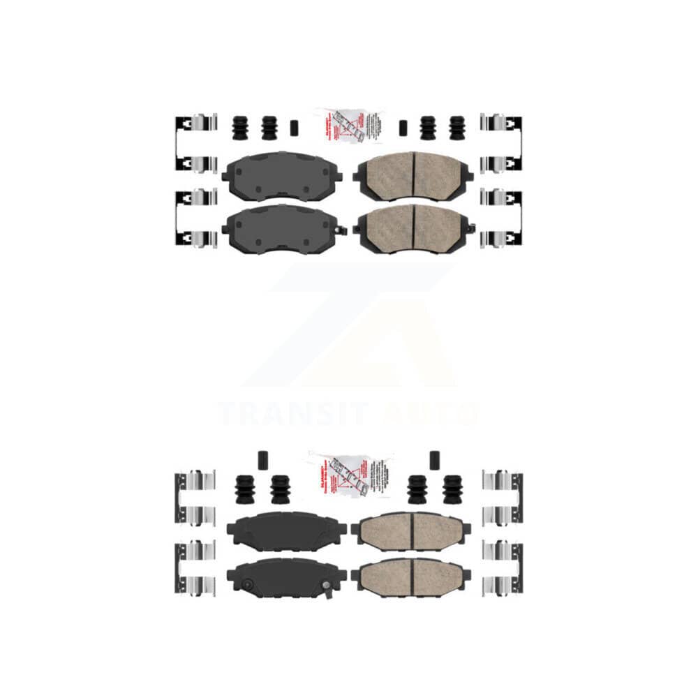 AmeriBRAKES - KNF-100900 - Front and Rear Disc Brake Pad Kits