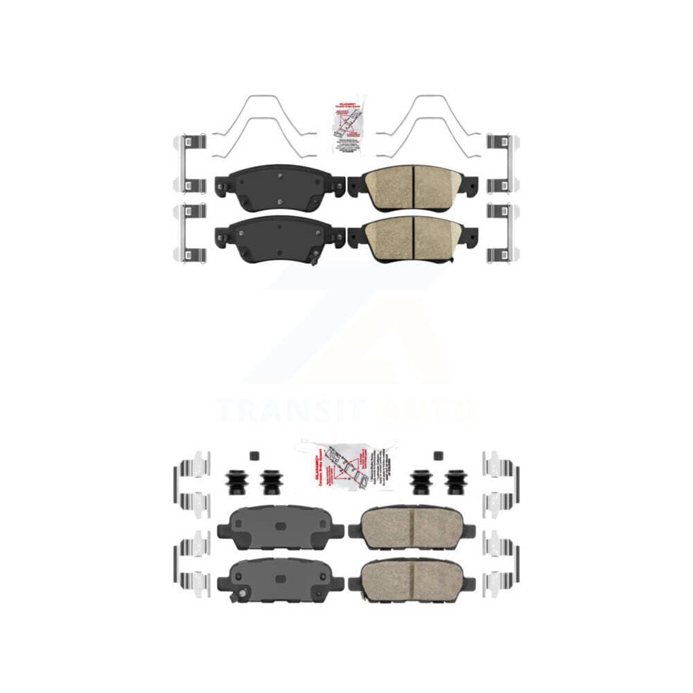 AmeriBRAKES - KNF-100911 - Front and Rear Disc Brake Pad Kits