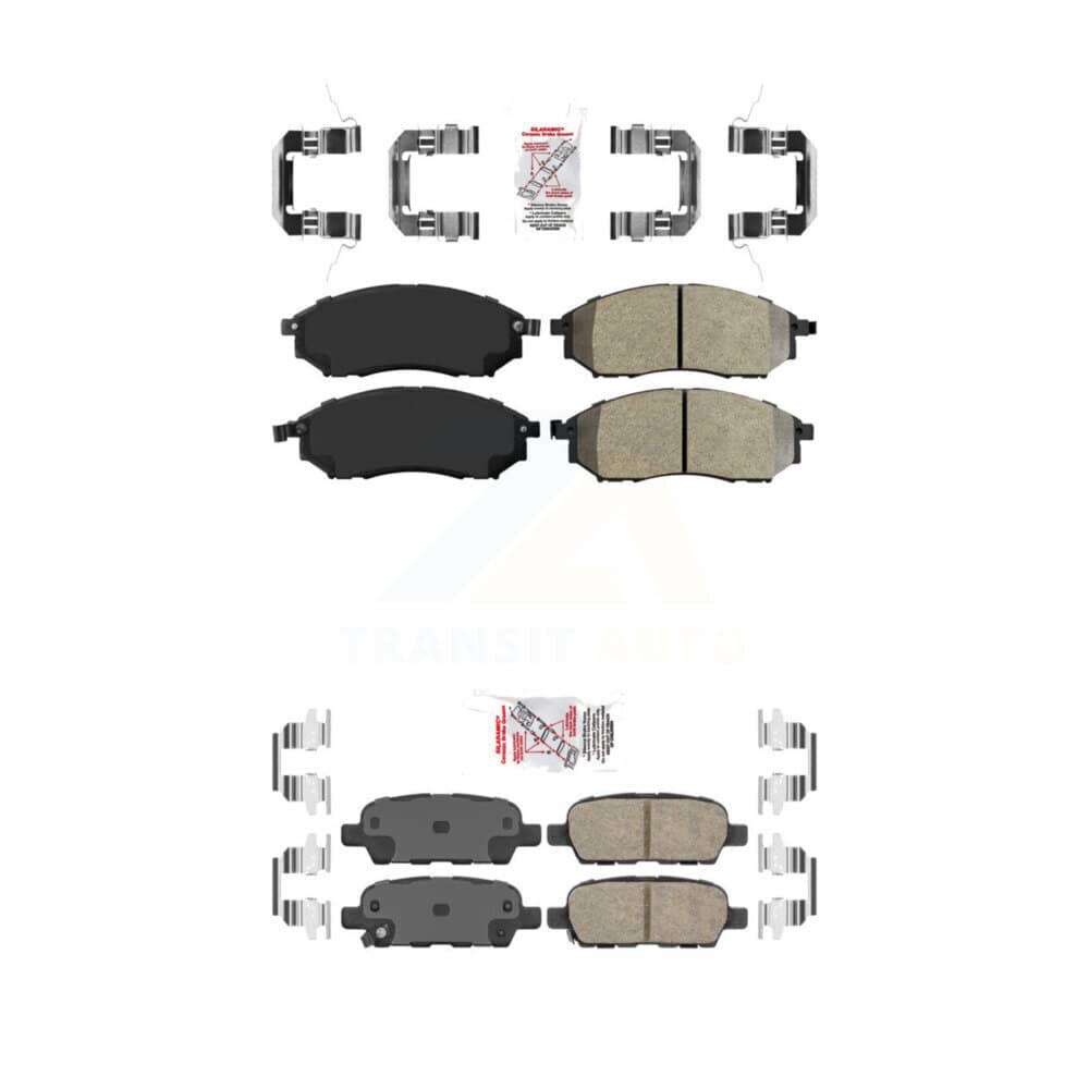 AmeriBRAKES - KNF-100914 - Front and Rear Disc Brake Pad Kits