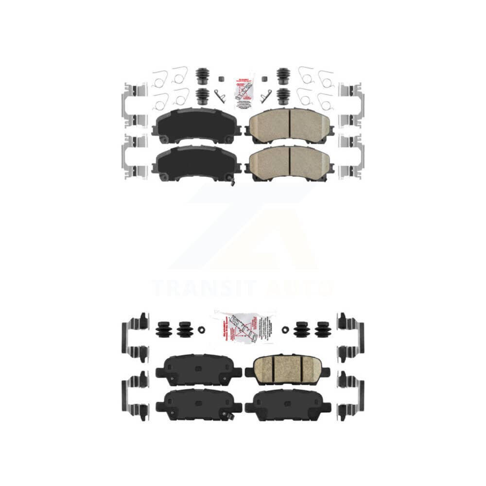 AmeriBRAKES - KNF-100919 - Front and Rear Disc Brake Pad Kits