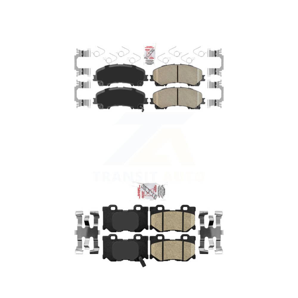 AmeriBRAKES - KNF-100924 - Front and Rear Disc Brake Pad Kits