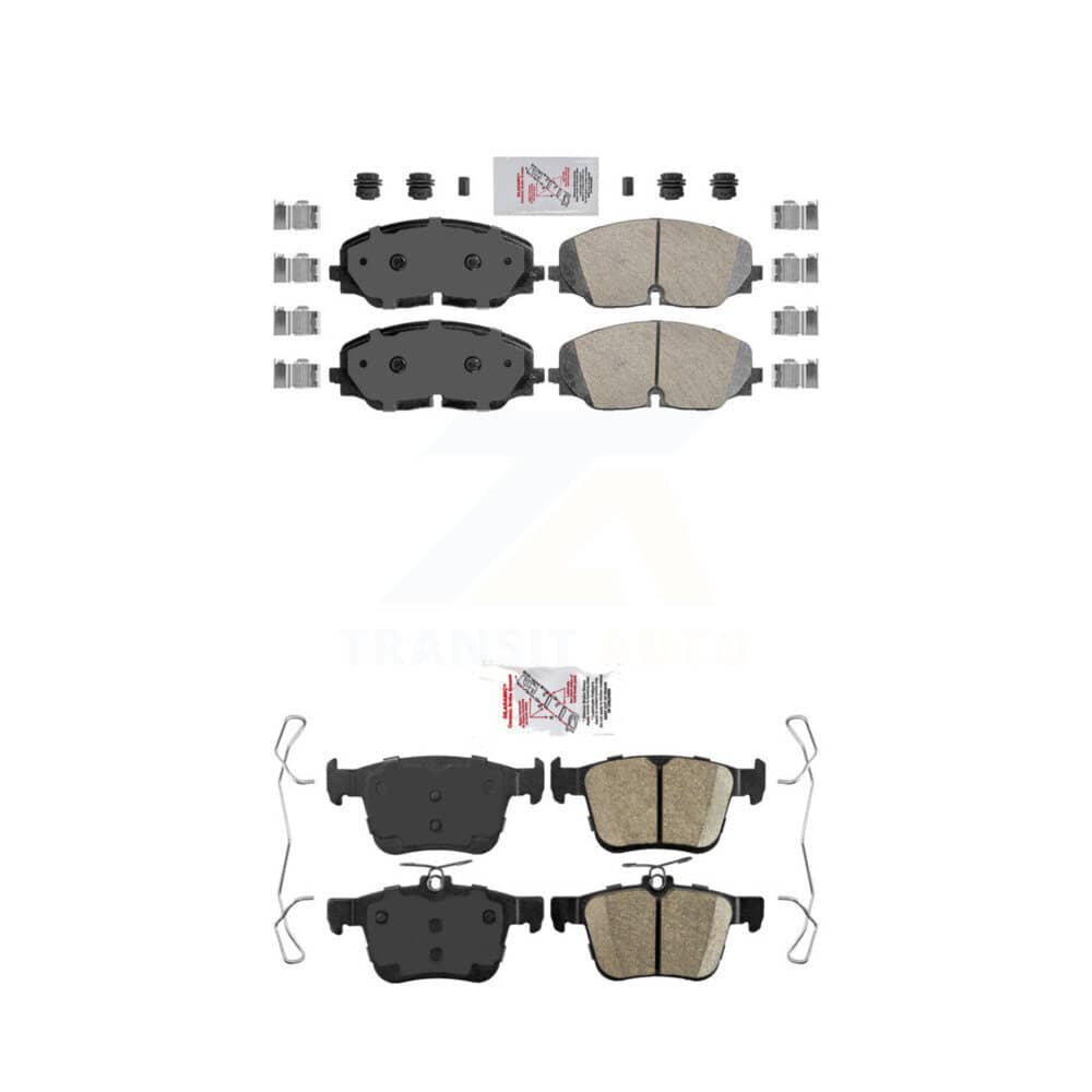 AmeriBRAKES - KNF-100928 - Front and Rear Disc Brake Pad Kits