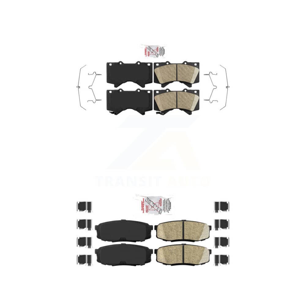 AmeriBRAKES - KNF-100937 - Front and Rear Disc Brake Pad Kits