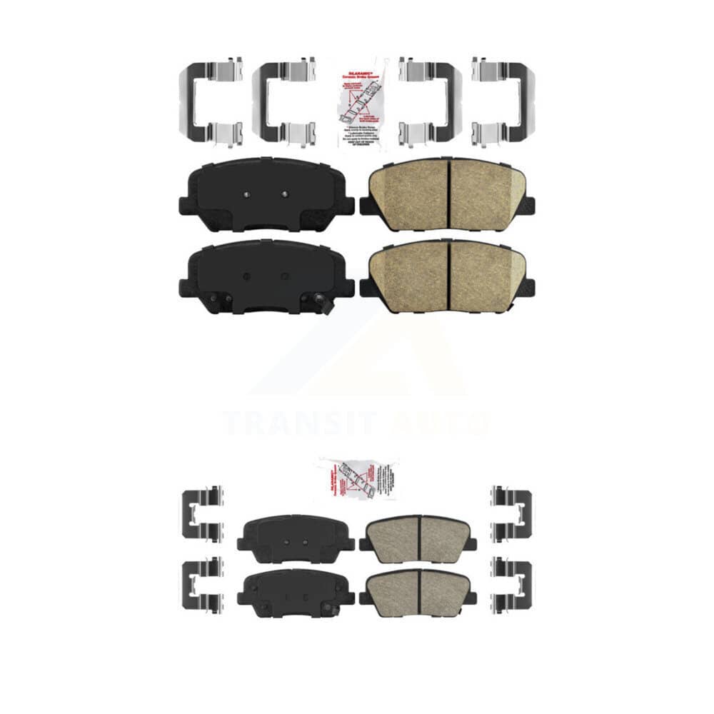 AmeriBRAKES - KNF-100942 - Front and Rear Disc Brake Pad Kits