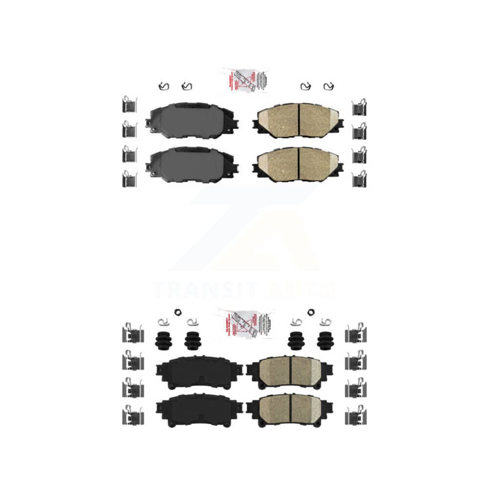 AmeriBRAKES - KNF-100962 - Front and Rear Disc Brake Pad Kits