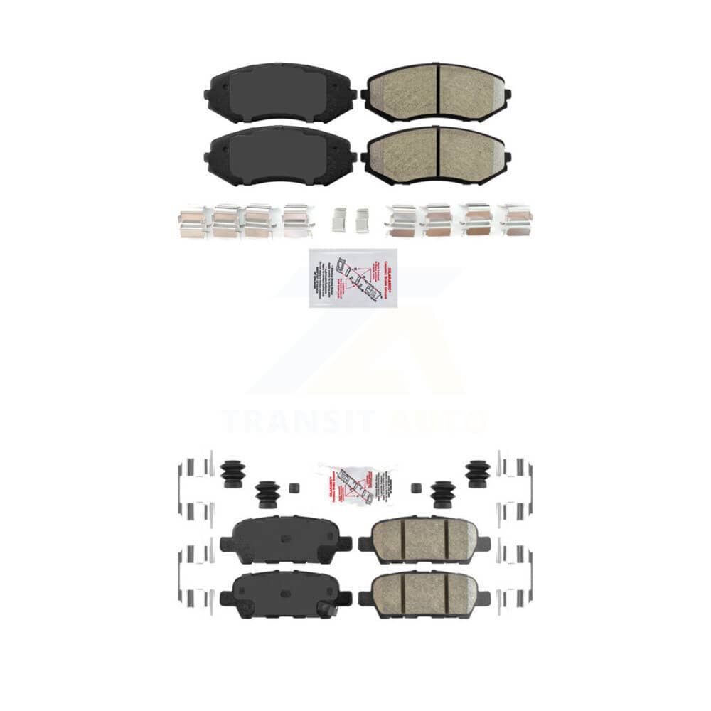 AmeriBRAKES - KNF-100977 - Front and Rear Disc Brake Pad Kits