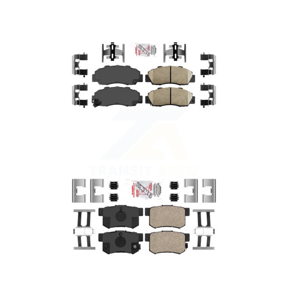 AmeriBRAKES - KNF-101007 - Front and Rear Disc Brake Pad Kits