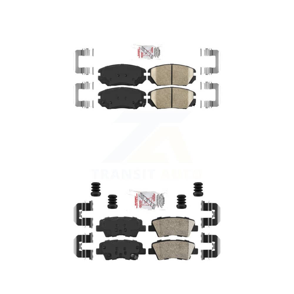 AmeriBRAKES - KNF-101013 - Front and Rear Disc Brake Pad Kits