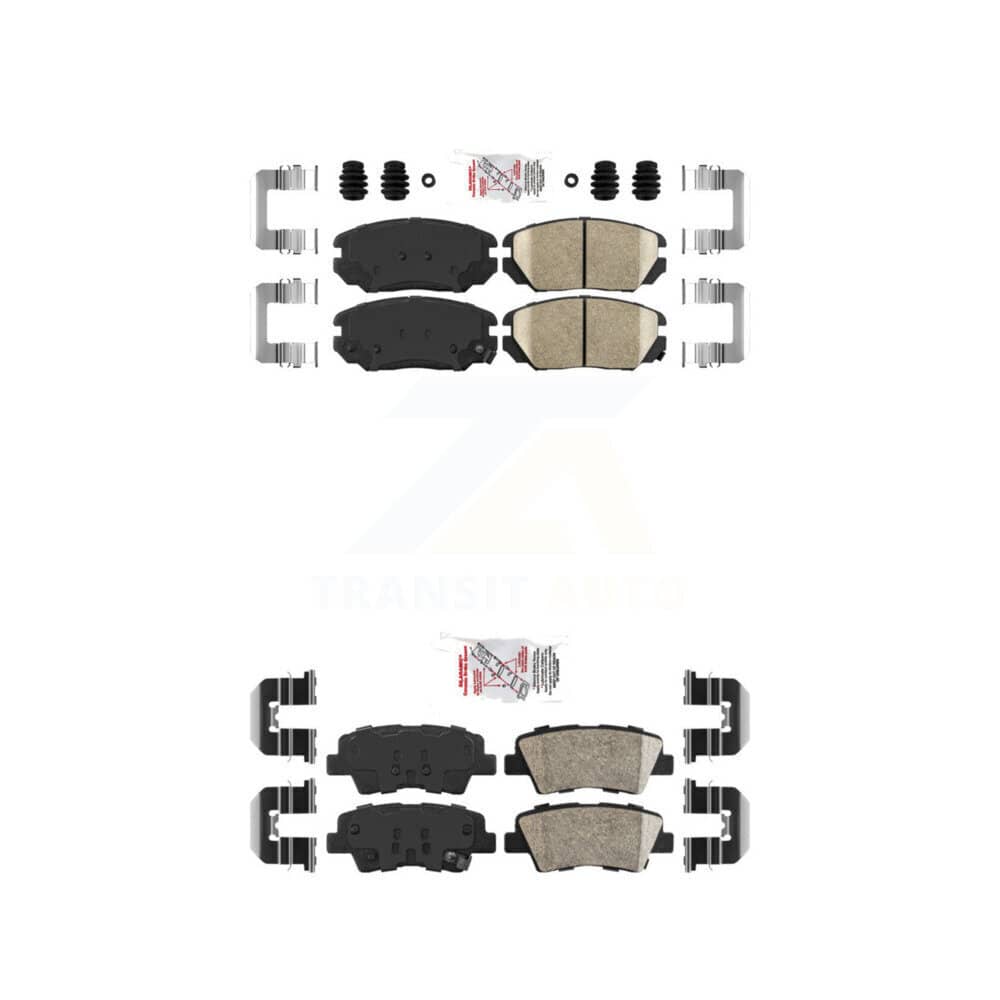 AmeriBRAKES - KNF-101016 - Front and Rear Disc Brake Pad Kits