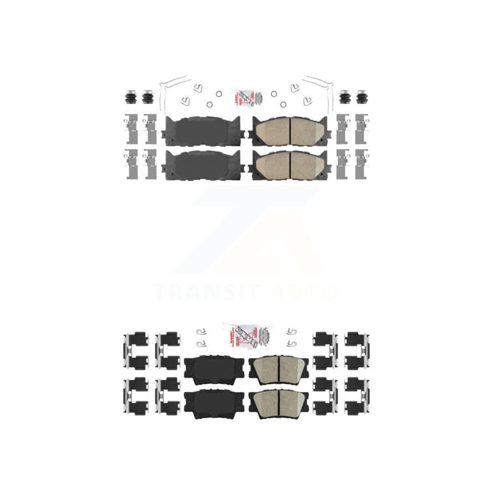AmeriBRAKES - KNF-101018 - Front and Rear Disc Brake Pad Kits