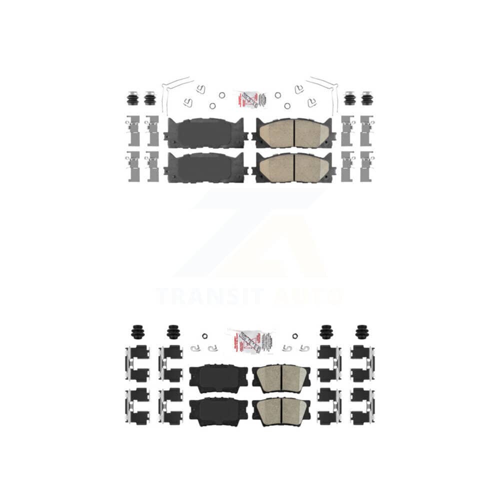 AmeriBRAKES - KNF-101020 - Front and Rear Disc Brake Pad Kits