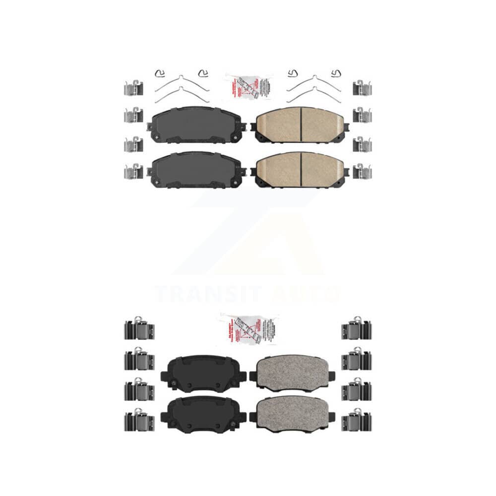 AmeriBRAKES - KNF-101035 - Front and Rear Disc Brake Pad Kits