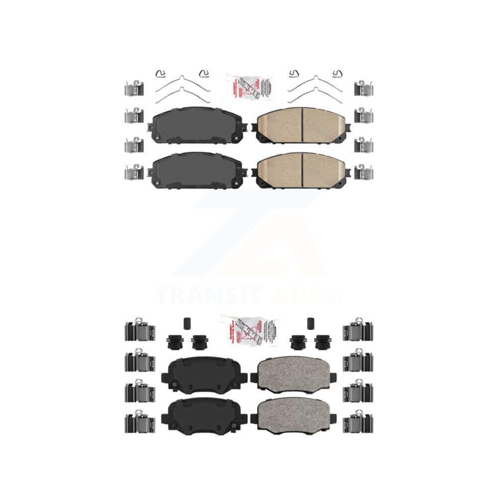 AmeriBRAKES - KNF-101036 - Front and Rear Disc Brake Pad Kits