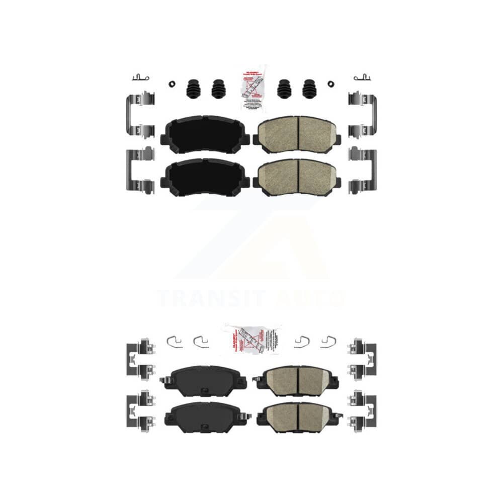 AmeriBRAKES - KNF-101044 - Front and Rear Disc Brake Pad Kits