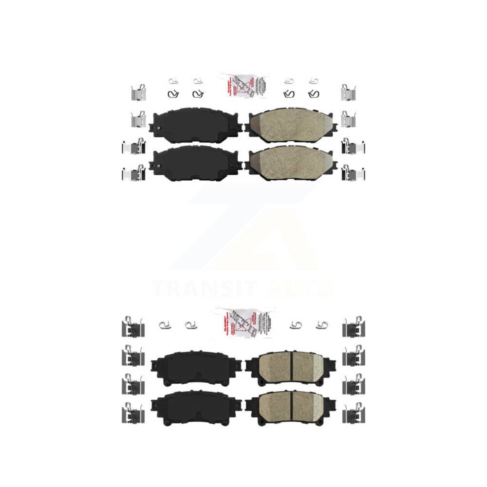 AmeriBRAKES - KNF-101059 - Front and Rear Disc Brake Pad Kits