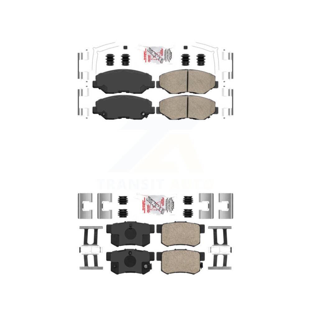 AmeriBRAKES - KNF-101084 - Front and Rear Disc Brake Pad Kits