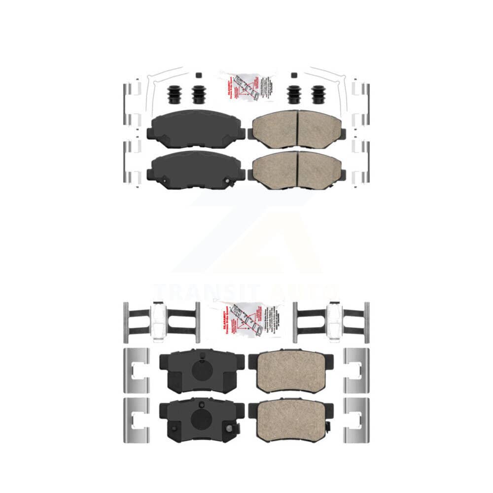 AmeriBRAKES - KNF-101085 - Front and Rear Disc Brake Pad Kits