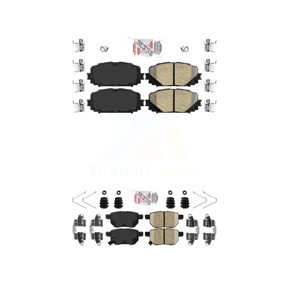 AmeriBRAKES - KNF-101095 - Front and Rear Disc Brake Pad Kits