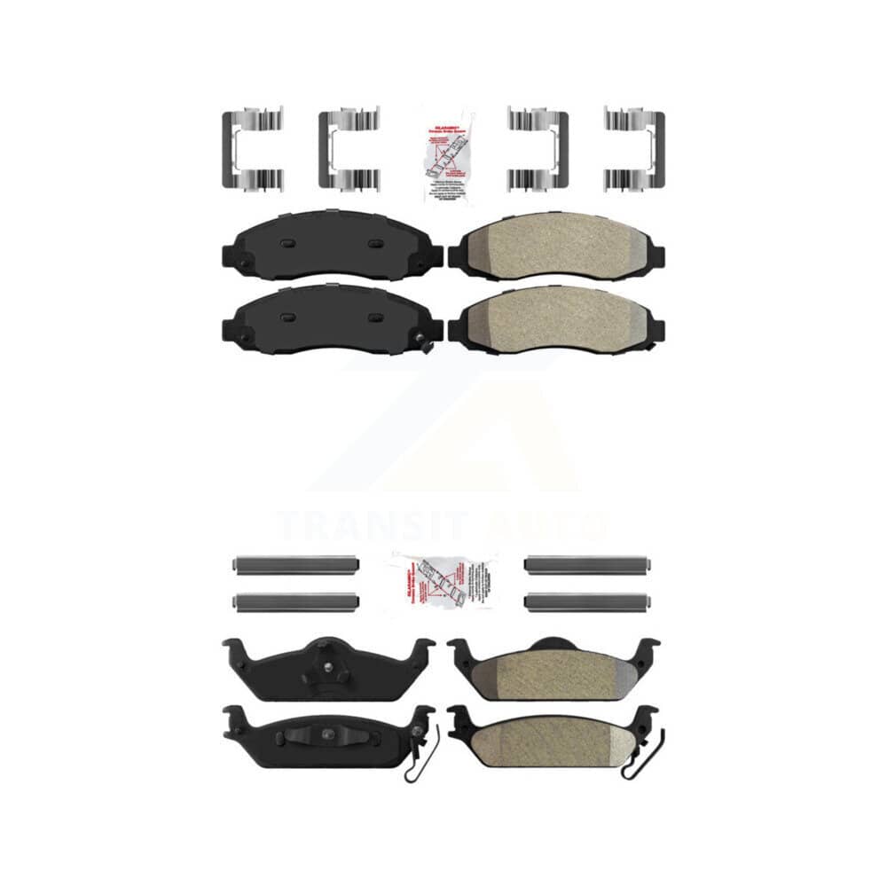AmeriBRAKES - KNF-101098 - Front and Rear Disc Brake Pad Kits