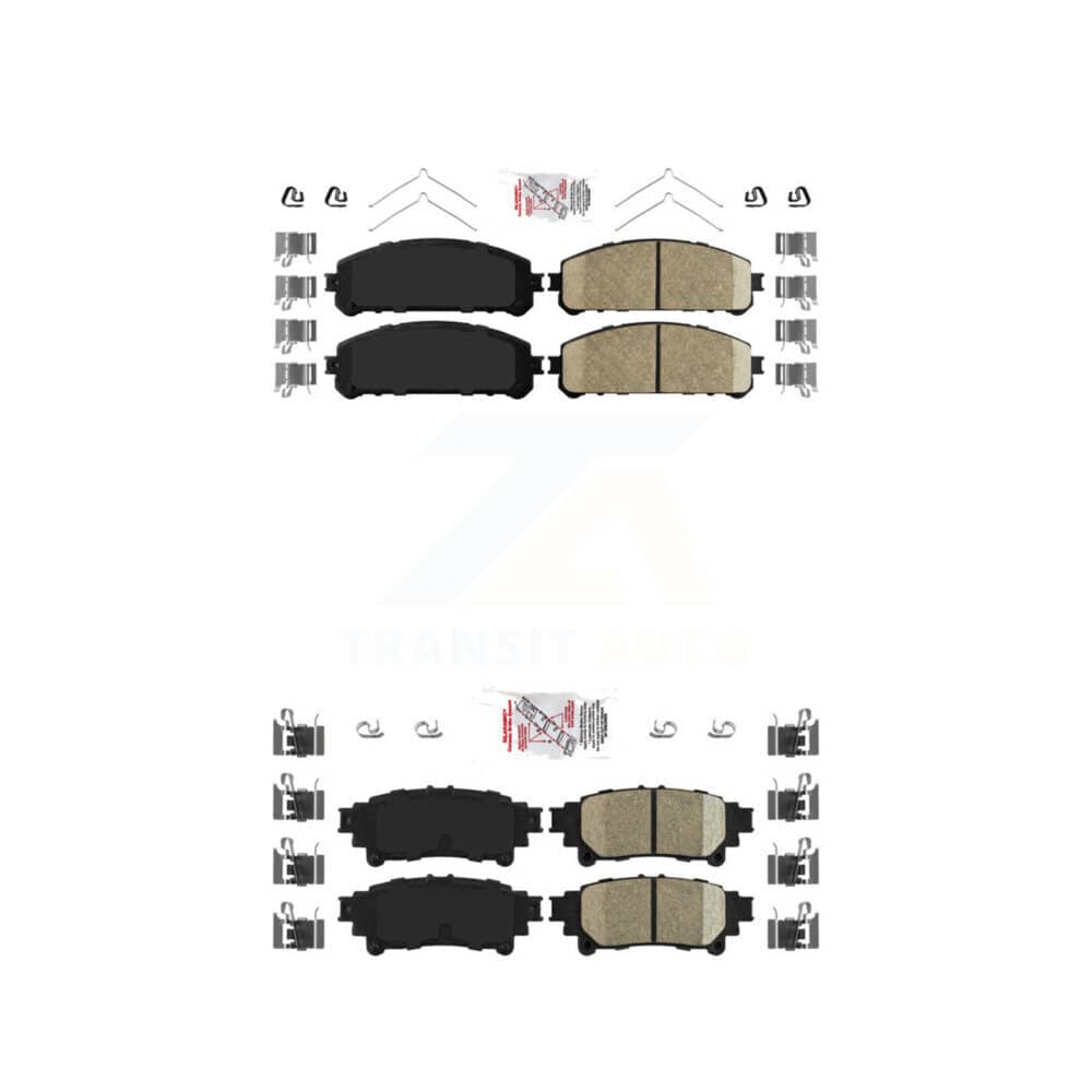 AmeriBRAKES - KNF-101116 - Front and Rear Disc Brake Pad Kits