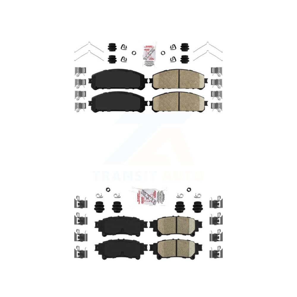 AmeriBRAKES - KNF-101117 - Front and Rear Disc Brake Pad Kits