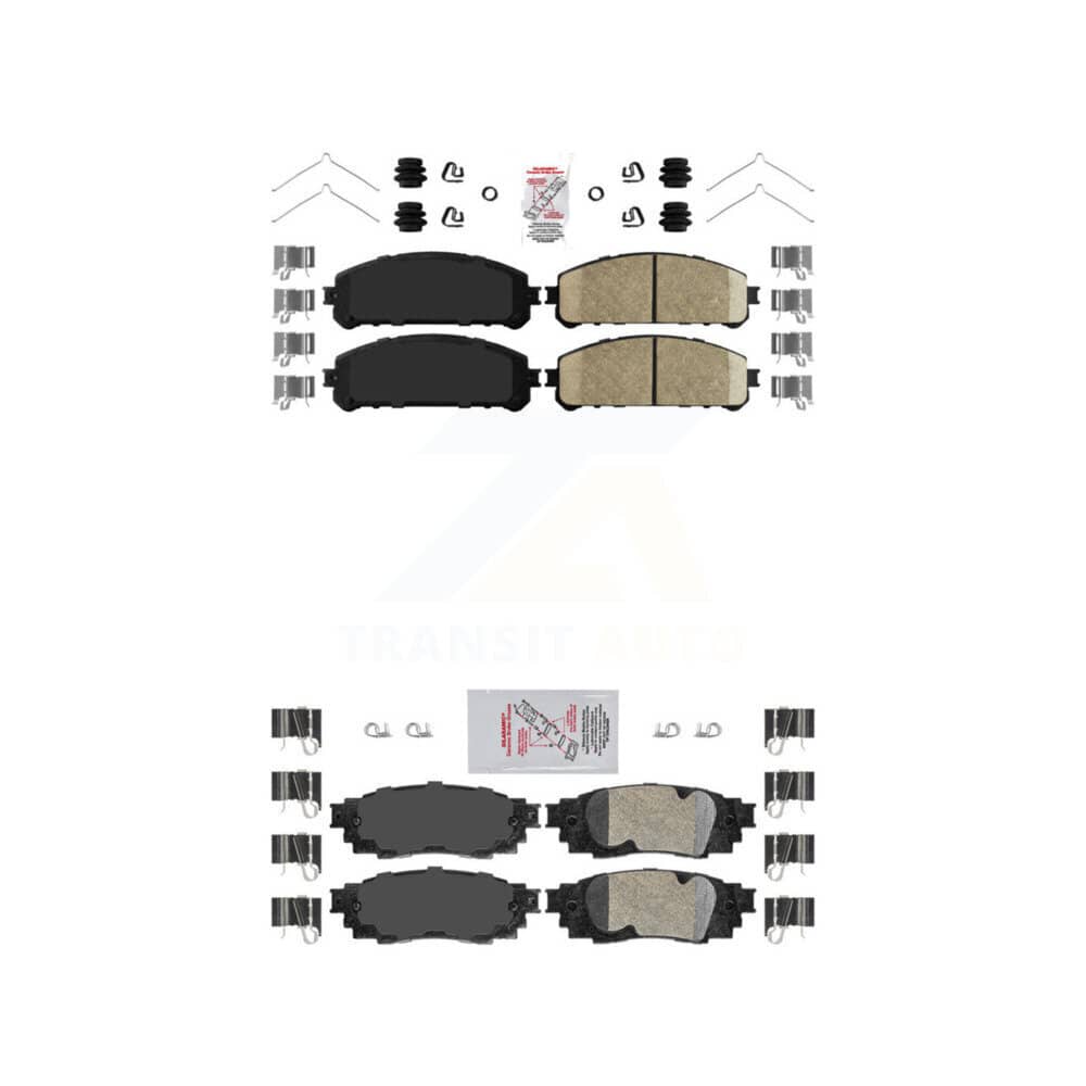 AmeriBRAKES - KNF-101121 - Front and Rear Disc Brake Pad Kits
