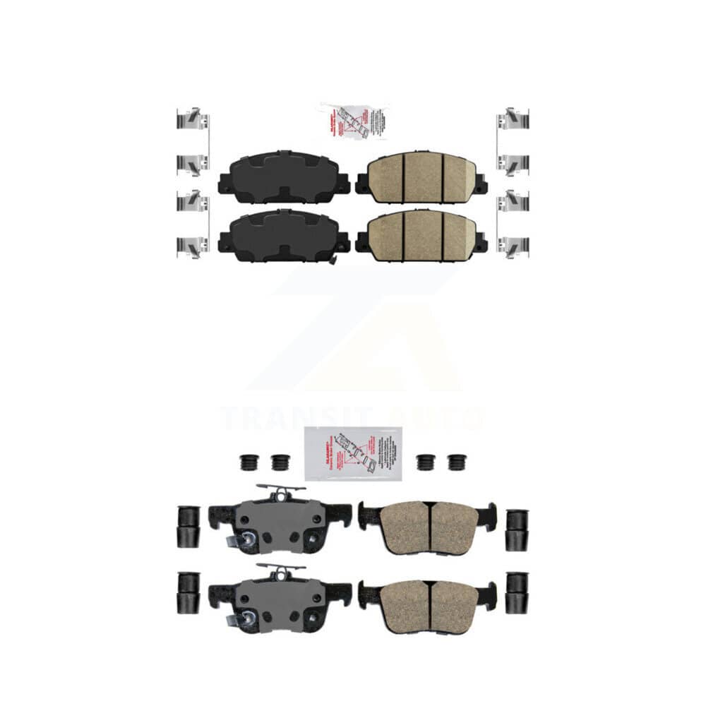 AmeriBRAKES - KNF-101141 - Front and Rear Disc Brake Pad Kits