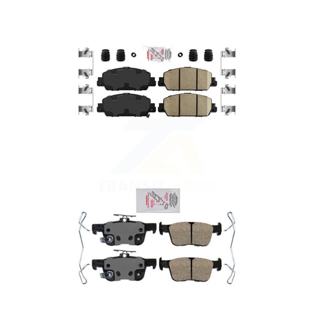 AmeriBRAKES - KNF-101144 - Front and Rear Disc Brake Pad Kits