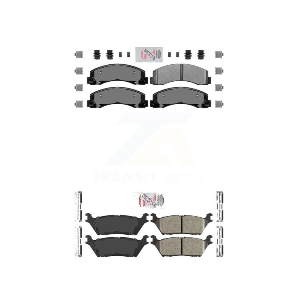 AmeriBRAKES - KNF-101167 - Front and Rear Disc Brake Pad Kits