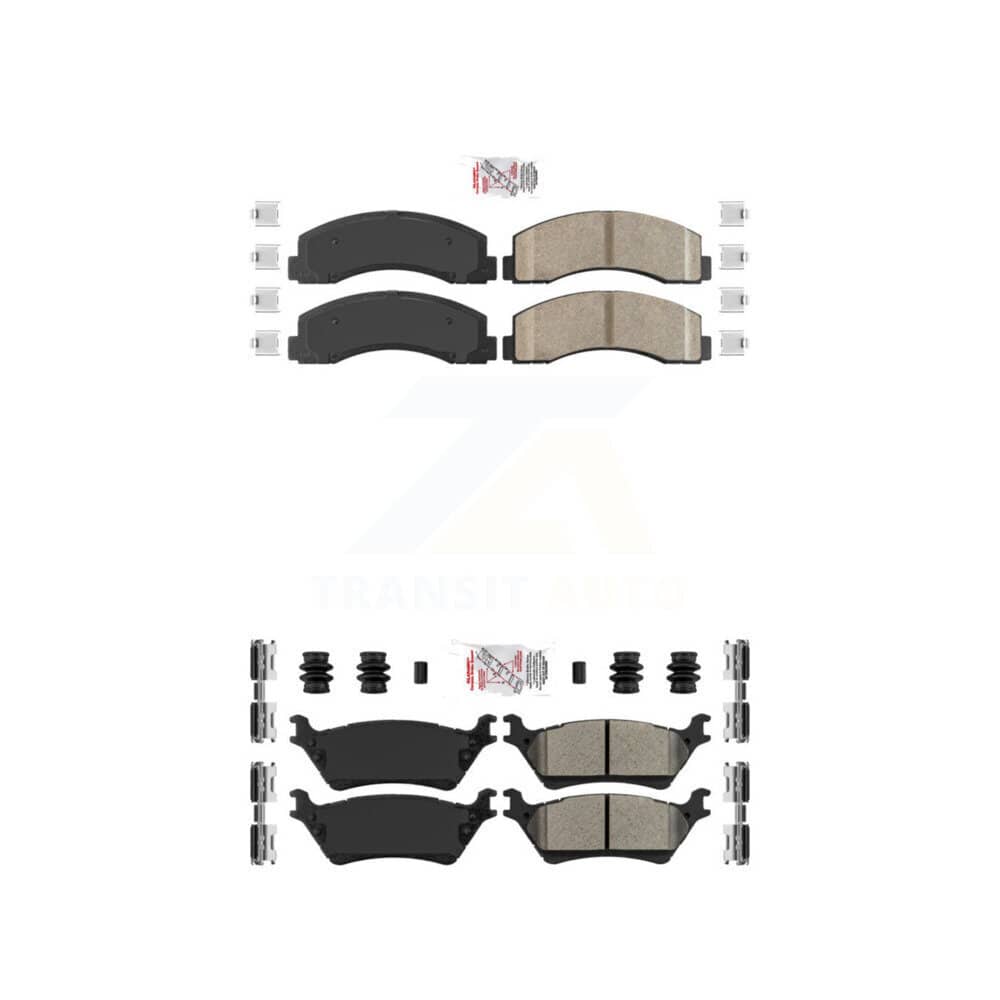 AmeriBRAKES - KNF-101180 - Front and Rear Disc Brake Pad Kits