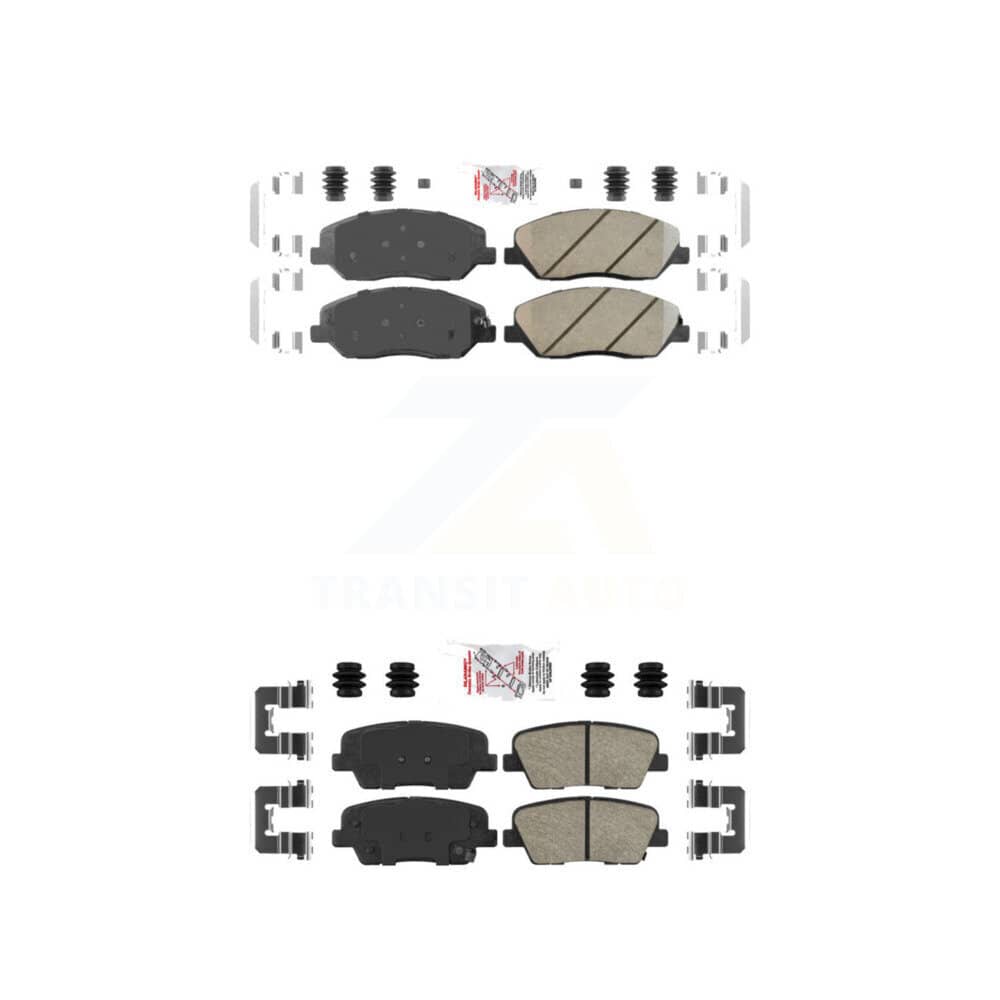 AmeriBRAKES - KNF-101192 - Front and Rear Disc Brake Pad Kits