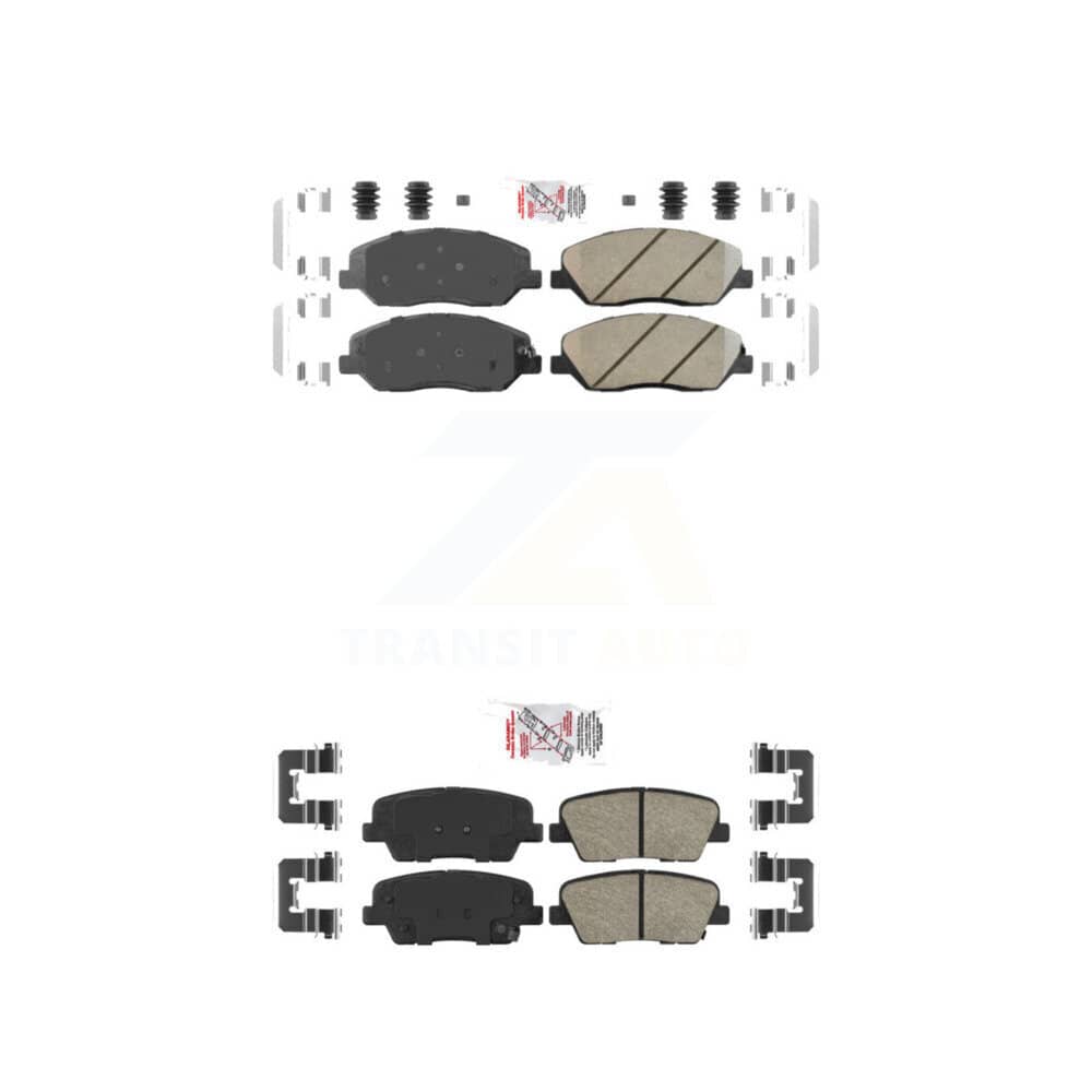 AmeriBRAKES - KNF-101193 - Front and Rear Disc Brake Pad Kits