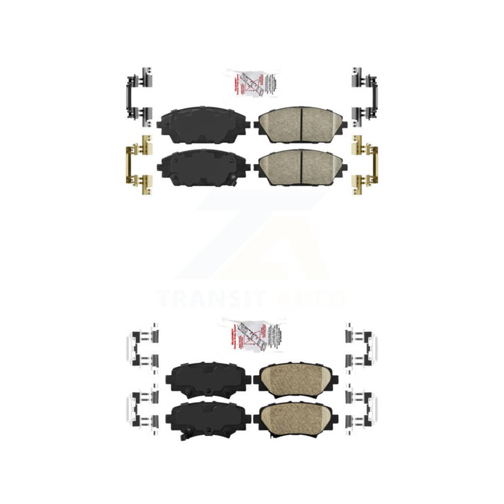AmeriBRAKES - KNF-101205 - Front and Rear Disc Brake Pad Kits