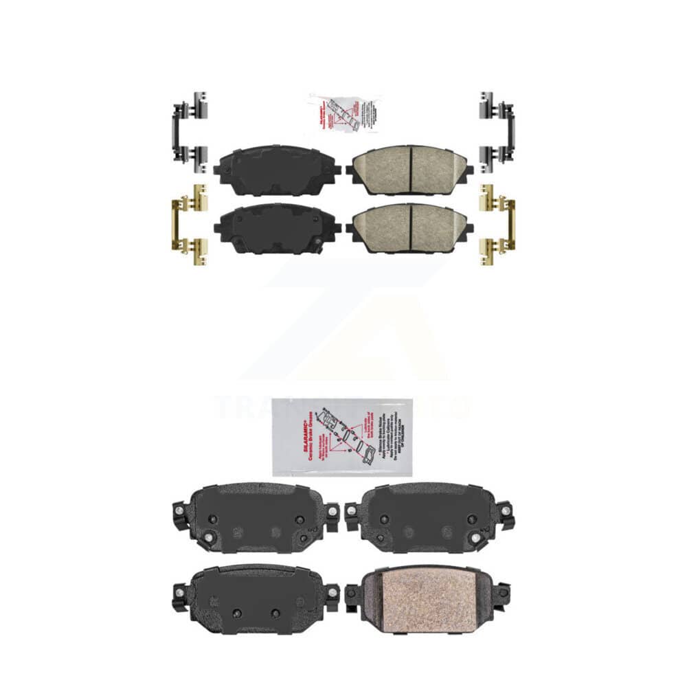 AmeriBRAKES - KNF-101210 - Front and Rear Disc Brake Pad Kits
