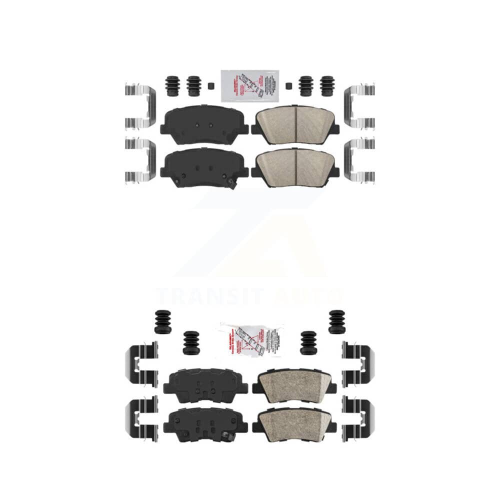 AmeriBRAKES - KNF-101215 - Front and Rear Disc Brake Pad Kits