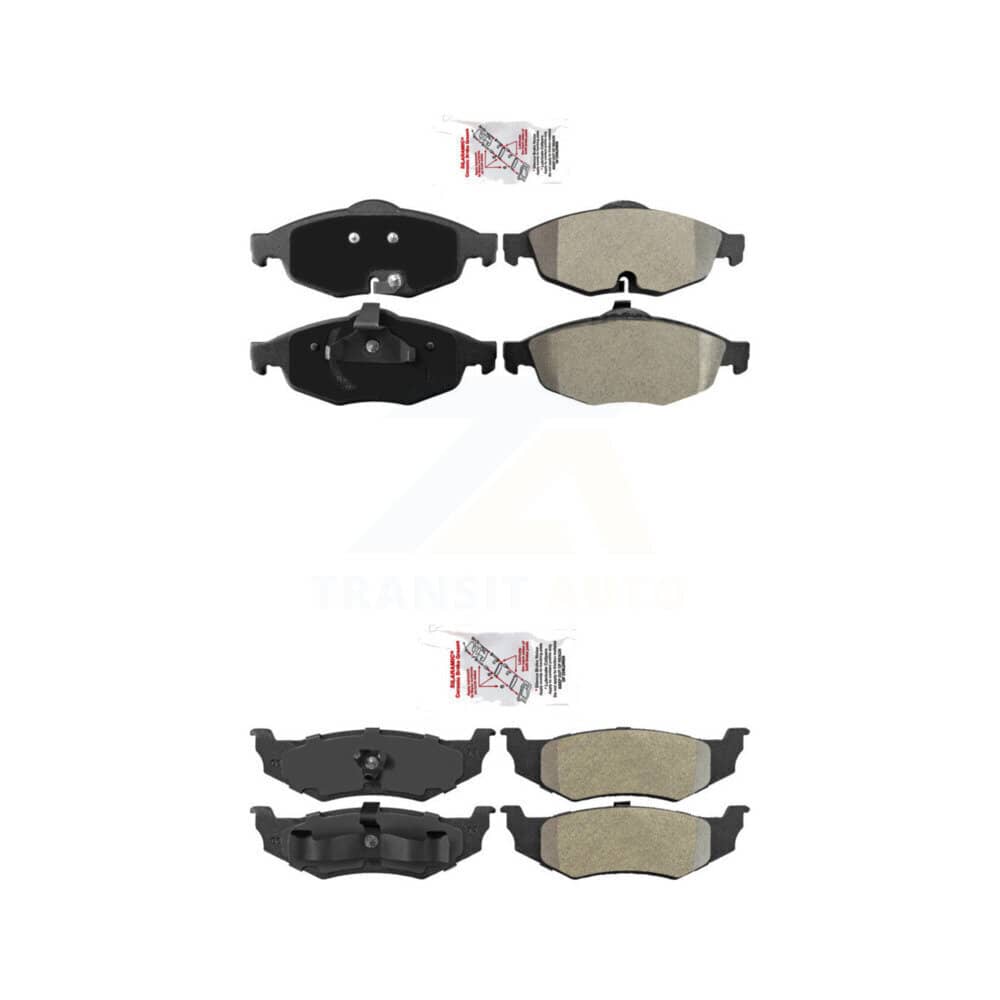 AmeriBRAKES - KNF-101221 - Front and Rear Disc Brake Pad Kits