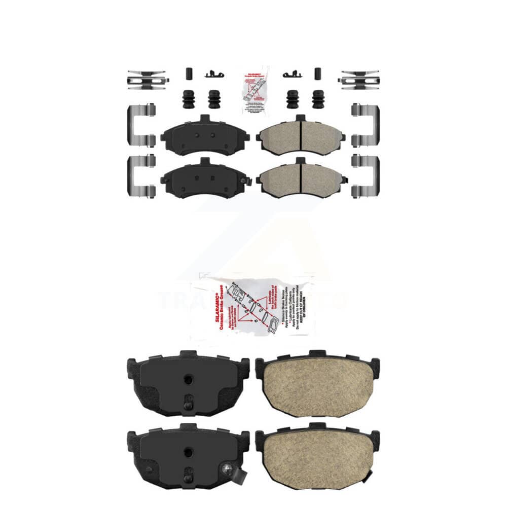 AmeriBRAKES - KNF-101230 - Front and Rear Disc Brake Pad Kits